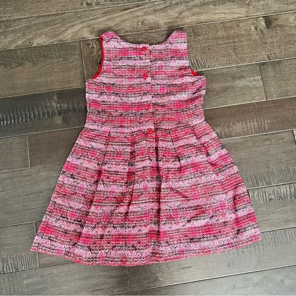 Genuine Kids by Oshkosh B’Gosh Dress Girls Red Pink Holiday Formal 5T